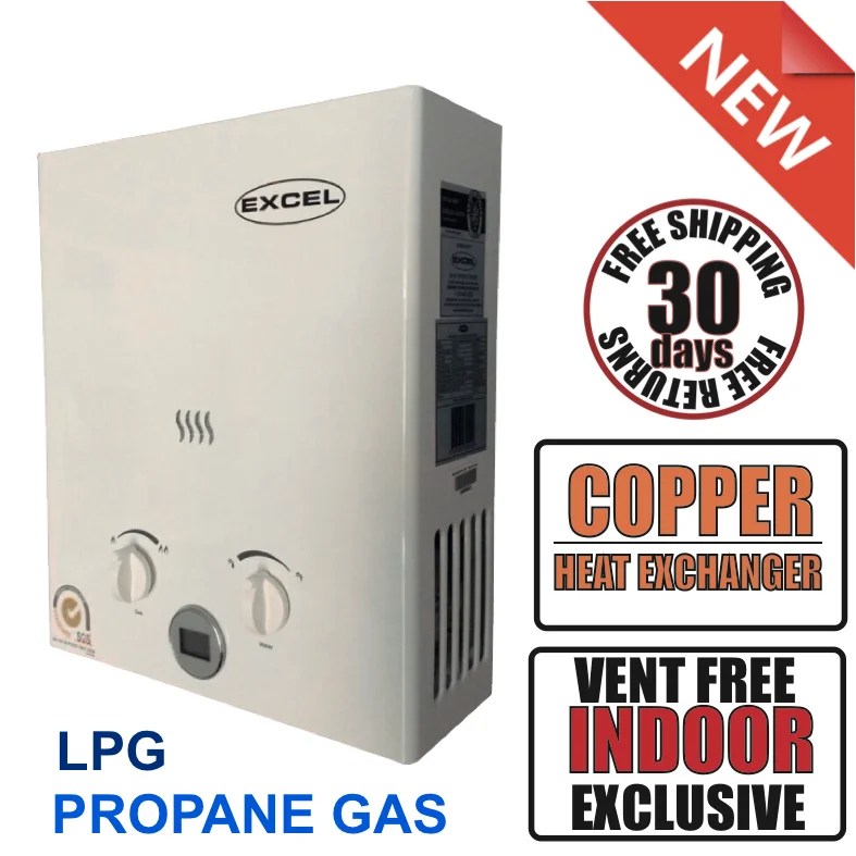 USED (COPPER HEAT EXCHANGER) Excel Tankless Gas water heater 1.6 gpm