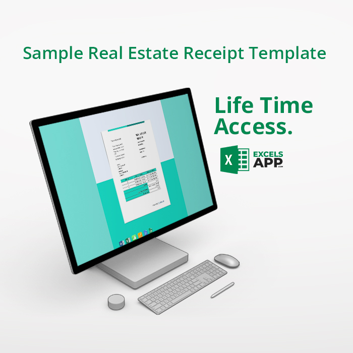 Sample Real Estate Receipt Template Excels App