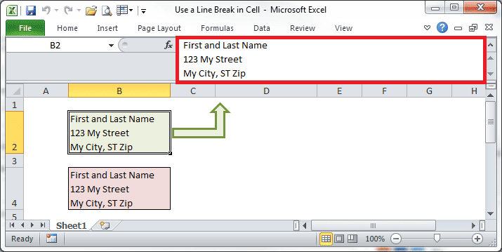 How To Start a New Line Inside a Spreadsheet Cell With CTRL+Enter in