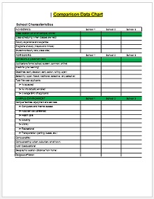 50+ Free Comparison Chart Templates [Word, PDF, Excel] » ExcelSHE
