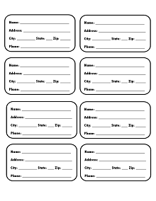 60+ Free Printable Luggage Tag Templates (Word | PDF) » ExcelSHE