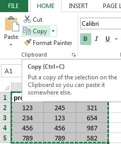 How to move a table from Excel into Word without error