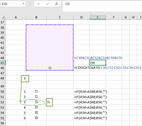 Example of how to use RAND and RANDBETWEEN functions in Excel