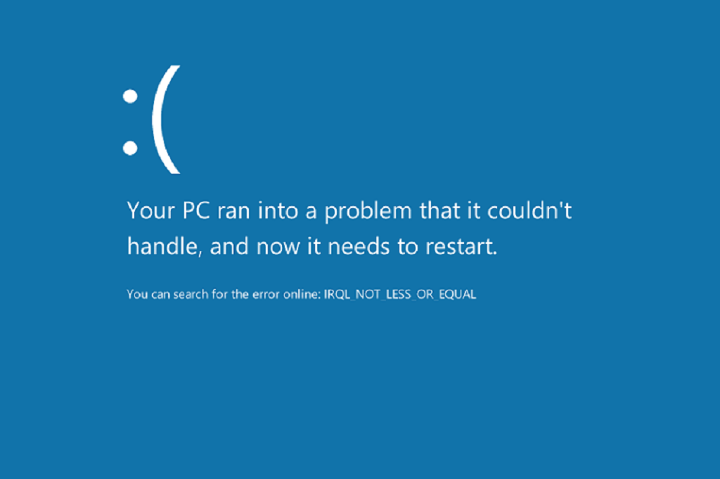 Win 10 driver irql not less or equal fix vastbw