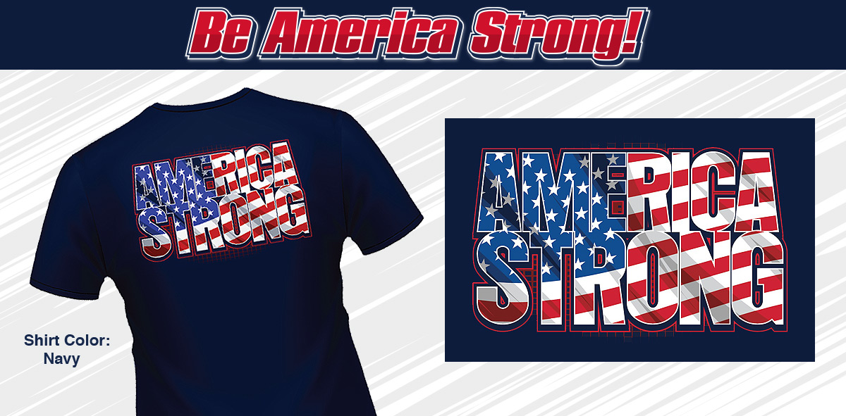 America Strong Tshirts Excel Sportswear