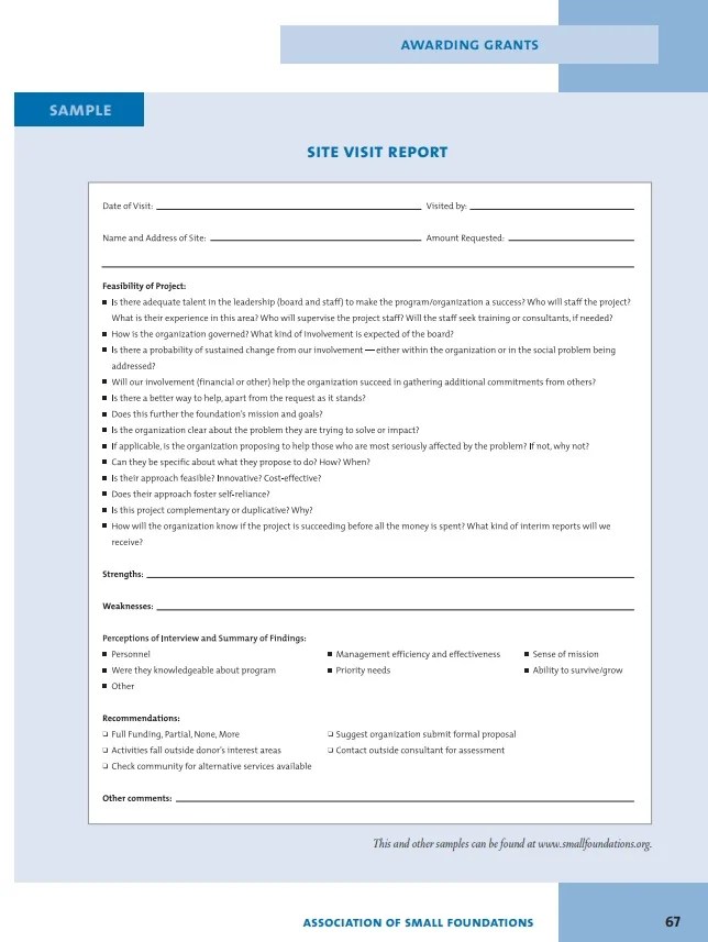 Free Industry Visit Report Templates (Excel / Word / PDF) Excel TMP