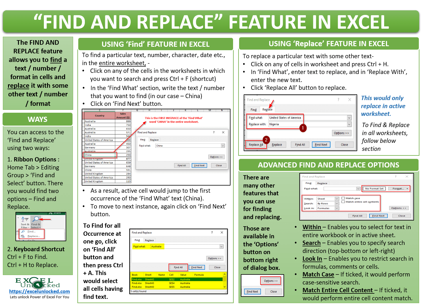 All About Find and Replace in Excel Excel Unlocked