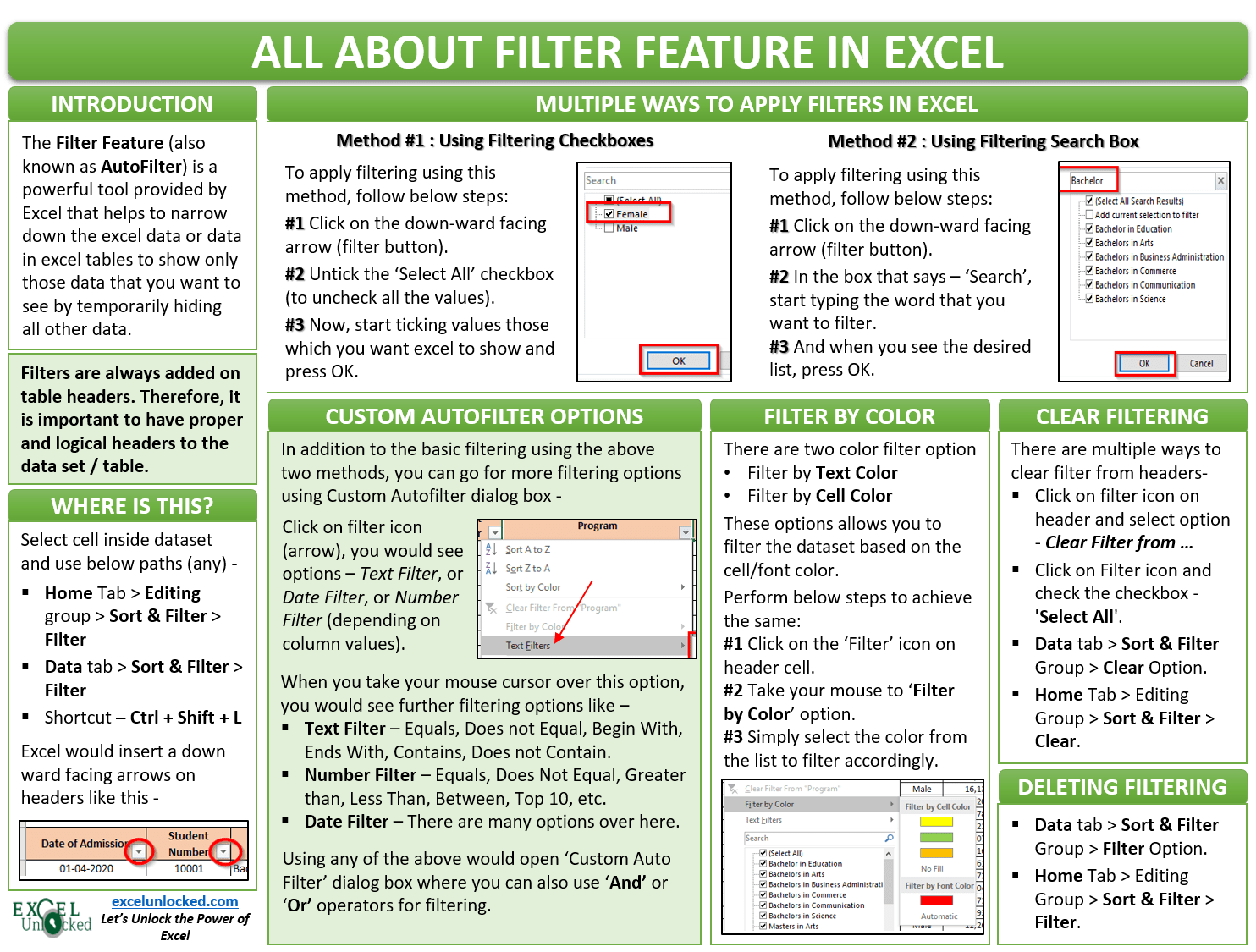 Filter in Excel Add, Apply, Copy, Clear, and Many More