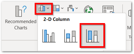 100% Stacked Column Chart in Excel - Inserting, Usage - Excel Unlocked