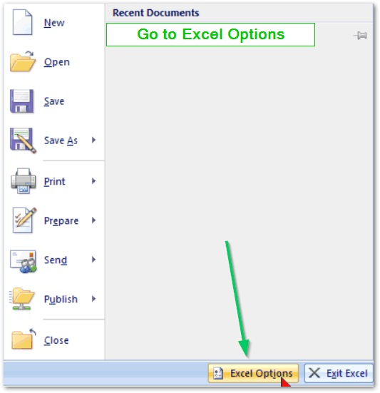 Column Headings from Numbers to Letters Excel Unlocked