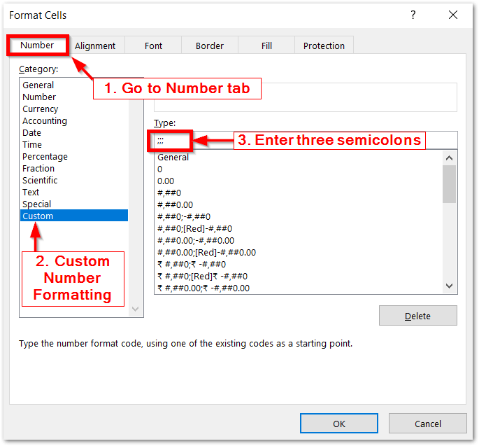 Hide or Unhide Cell Content in Excel Excel Unlocked