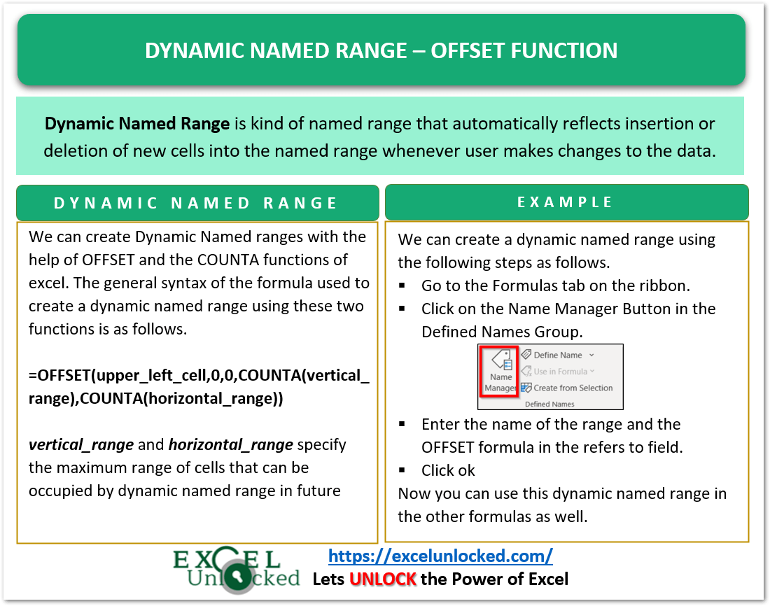 How To Create A Dynamic Range In Excel Formula Printable Templates
