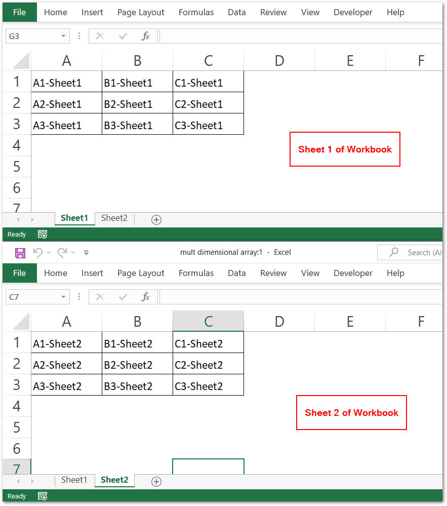 Multidimensional Arrays in VBA Excel Excel Unlocked