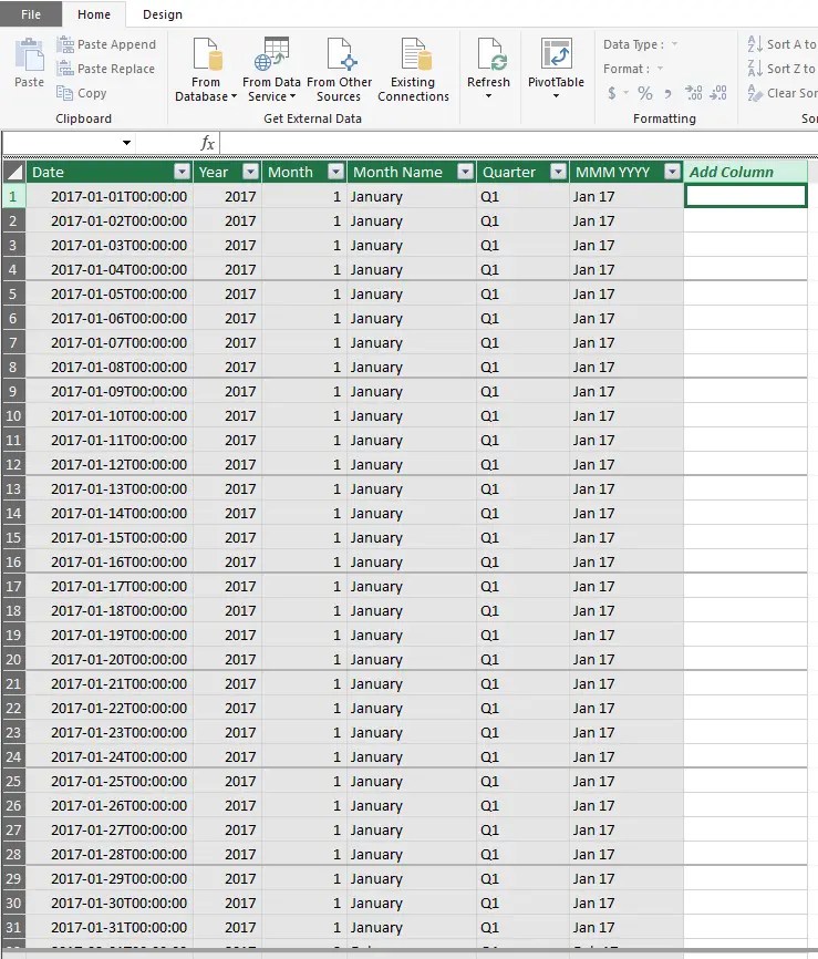Extending the Date Table Part 2 Excel UnpluggedExcel Unplugged