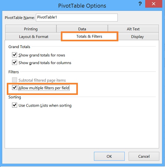Label Filters In Pivot Table