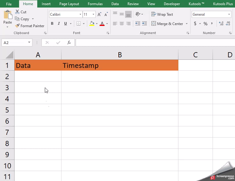 Timestamp In Excel Cell Printable Templates Free