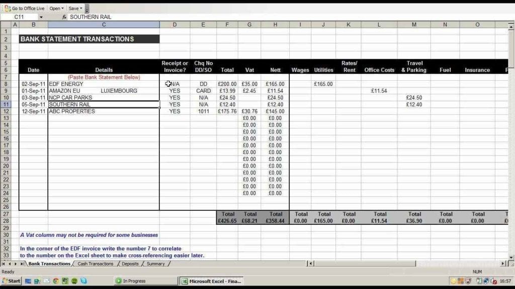 Microsoft Excel Spreadsheet Templates —
