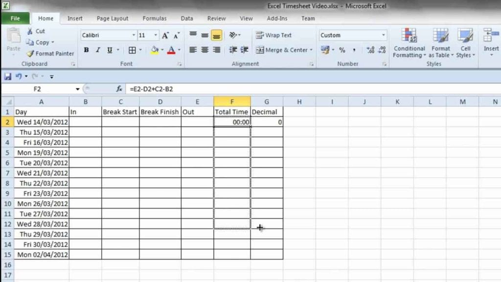 how to set up excel spreadsheet for bills —