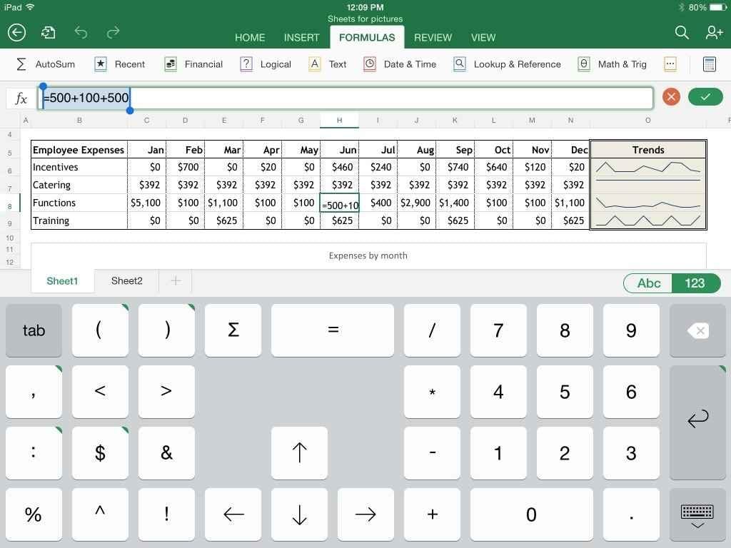 spreadsheet app for mac —