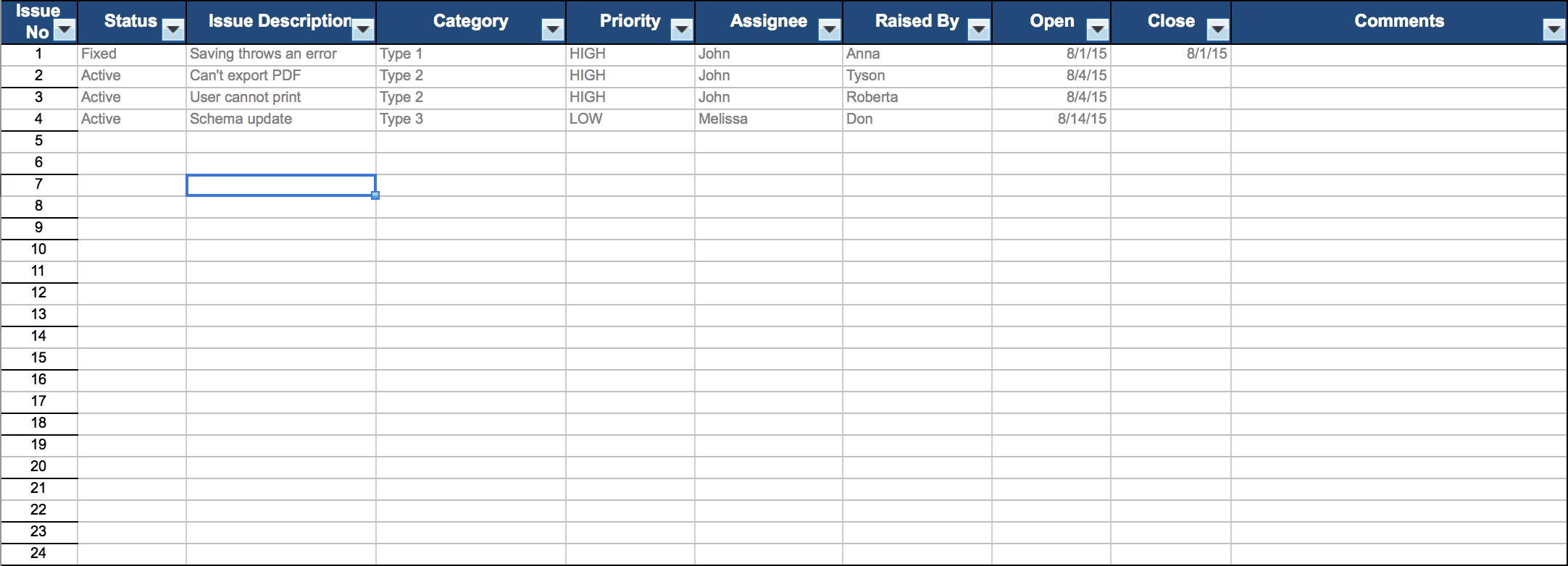 Document Tracking System Excel —