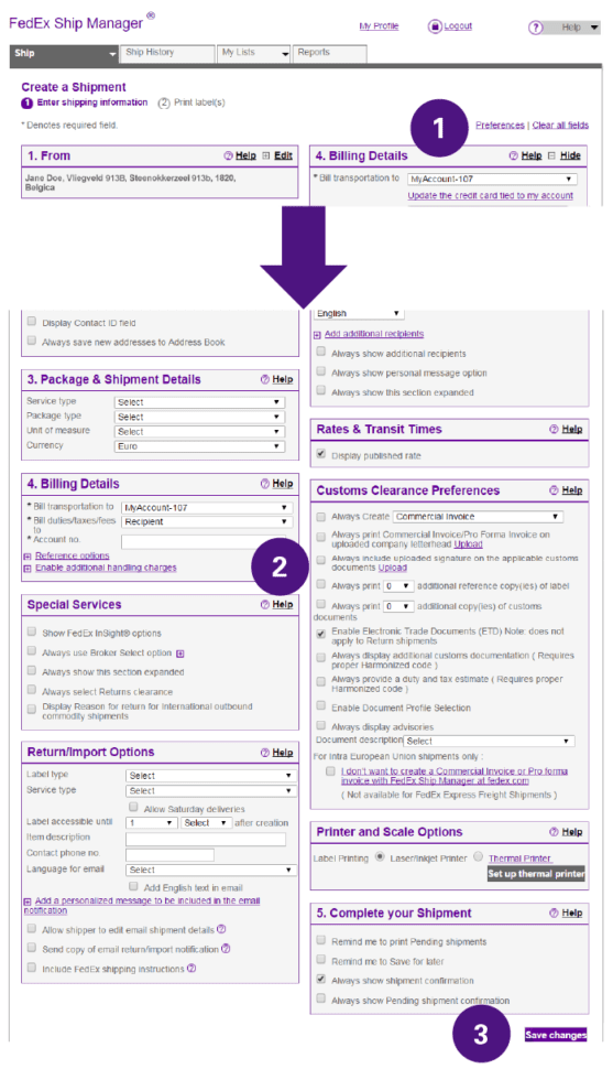 FedEx Invoices Online —