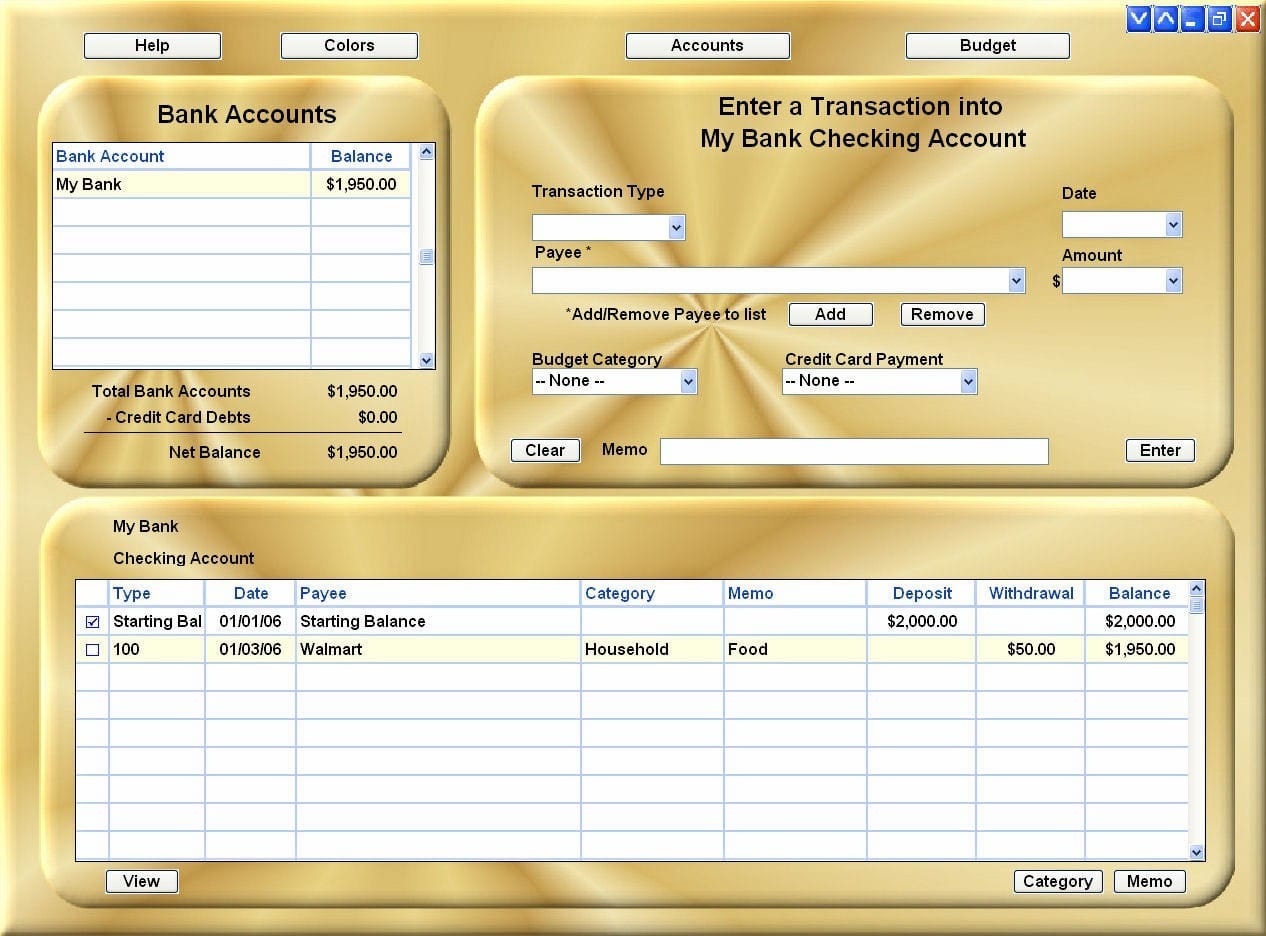 accounting excel program —