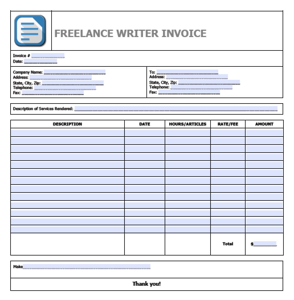 Job Invoice Template —