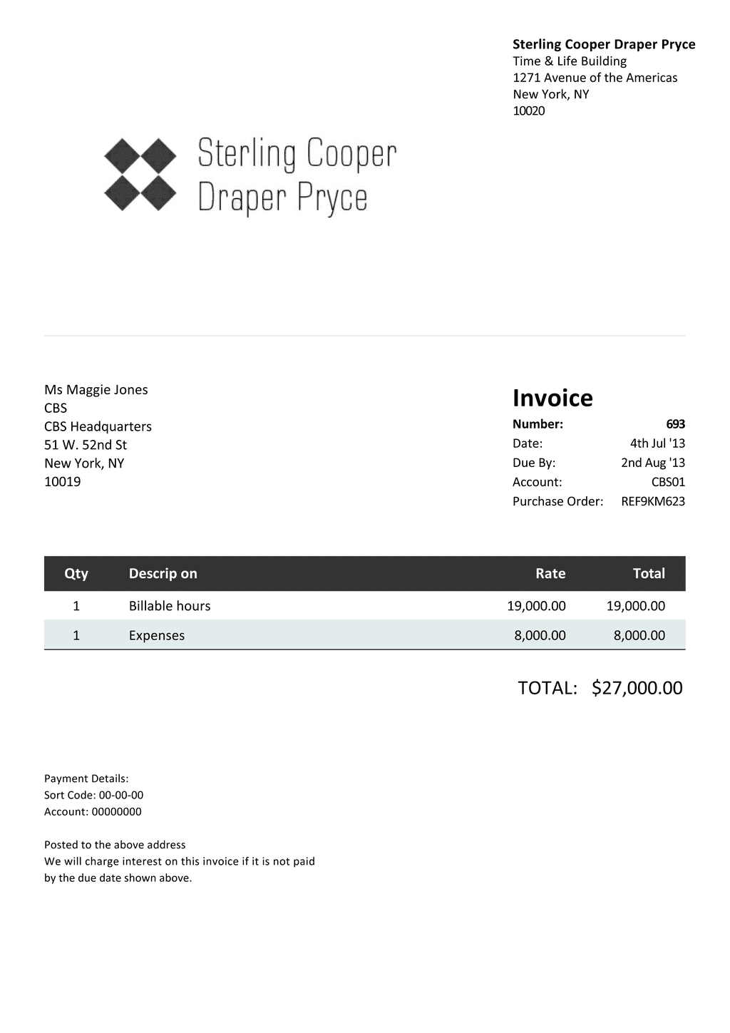 shipping invoice form —