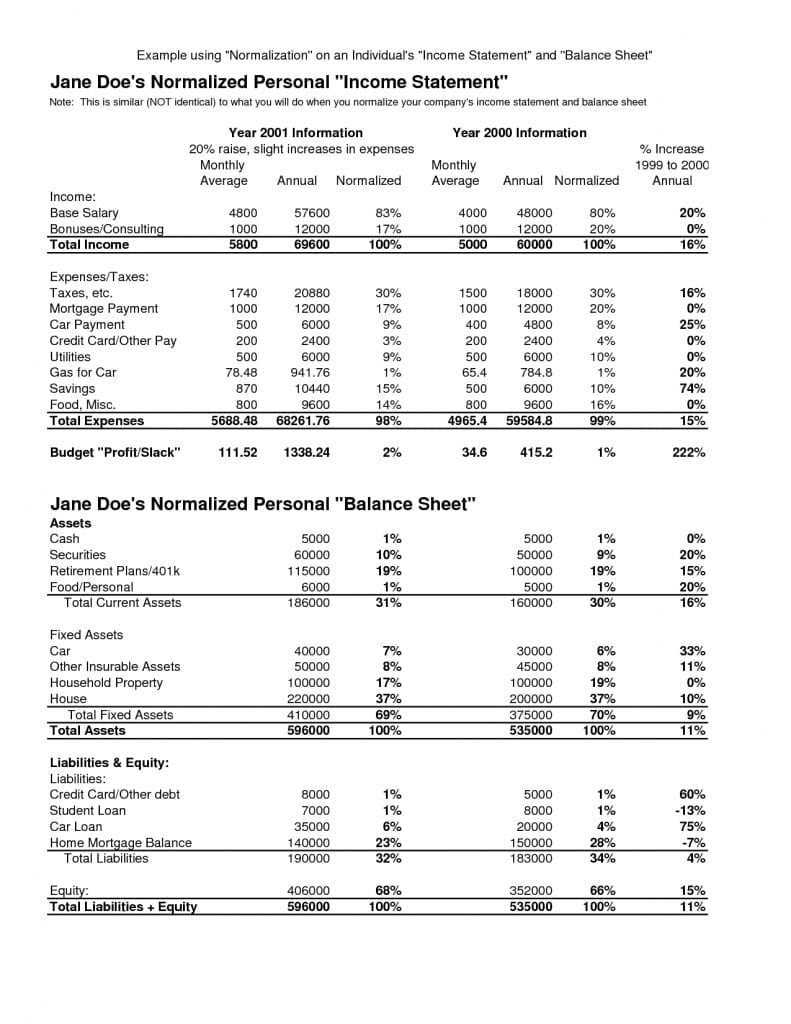 Excel Profit and Loss Template —