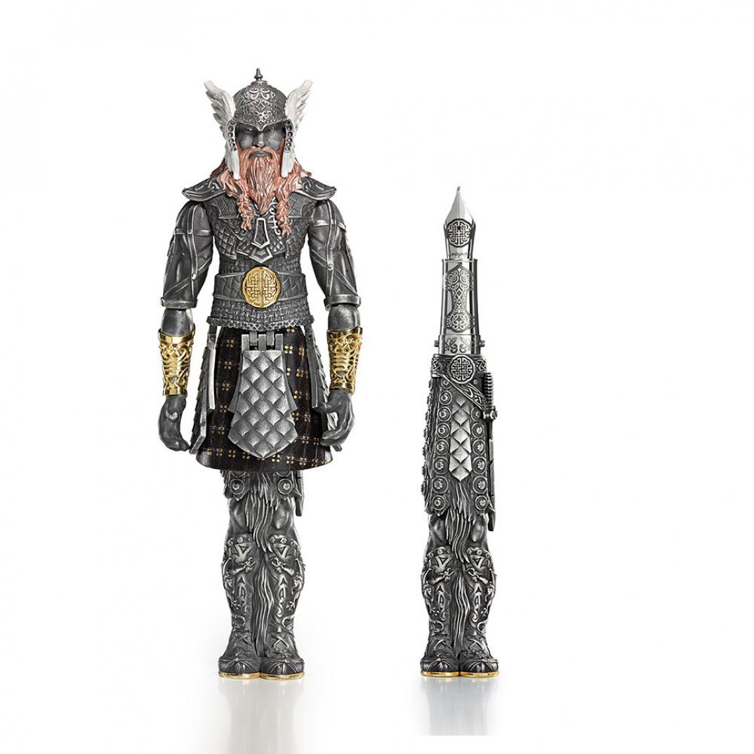MONTEGRAPPA VIKING FOUNTAIN PEN STERLING SILVER Limited Edition