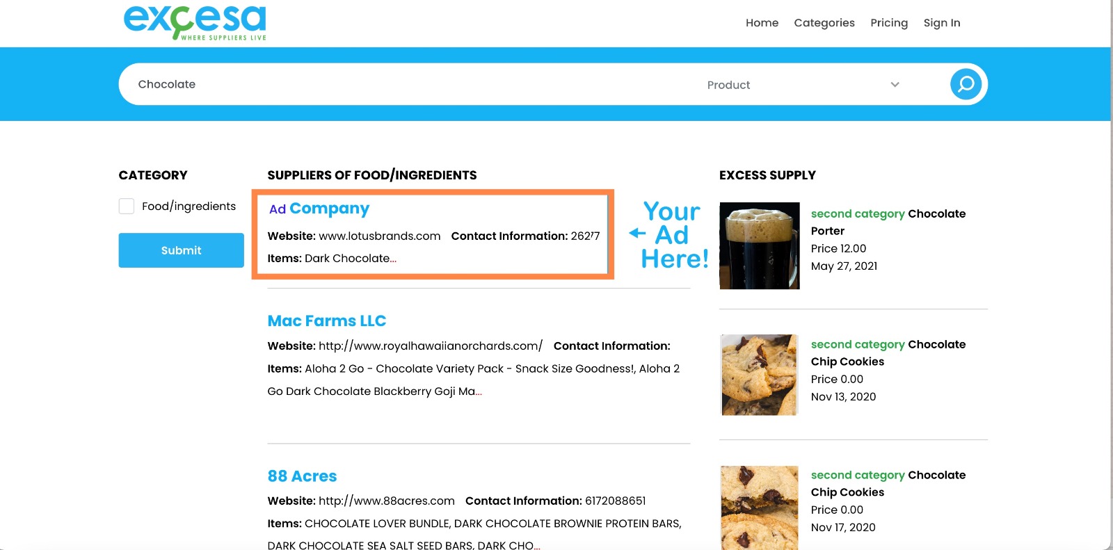 Pricing Best Food Ingredient Supplier Food Manufacturers Directory