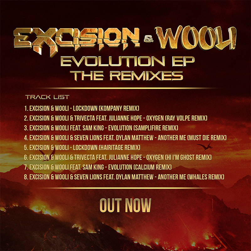 Excision x Wooli Evolution EP The Remixes Out Now! Excision