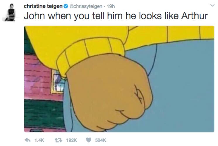 Even John Legend's Wife Thinks He Looks Like 'Arthur'