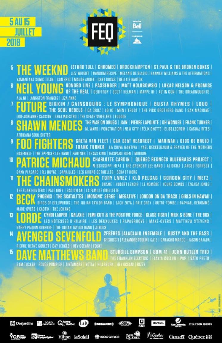 Festival d'Été de Quebec Unveils 2018 Lineup with the