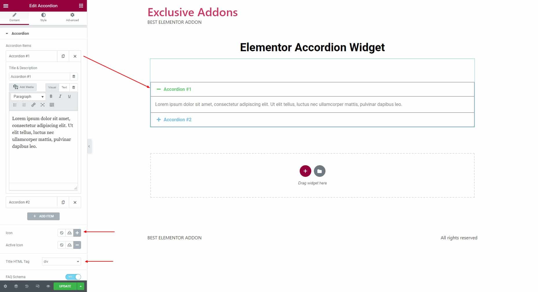 How To Create WordPress Accordion With Elementor Exclusive Addons