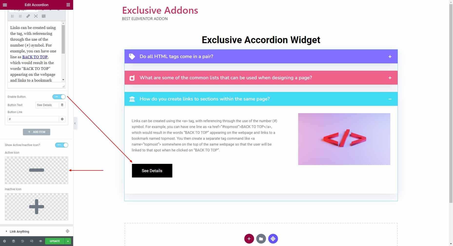 How To Create WordPress Accordion With Elementor Exclusive Addons