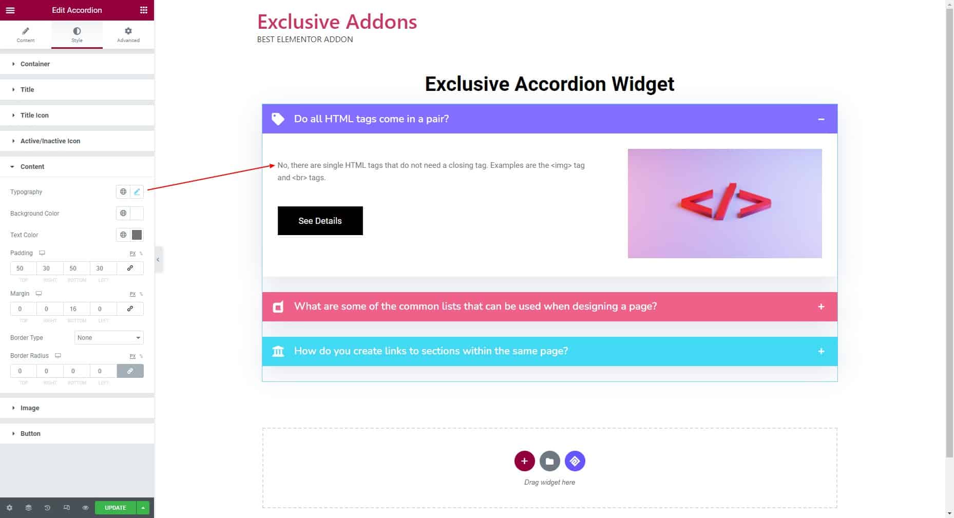 How To Create WordPress Accordion With Elementor Exclusive Addons