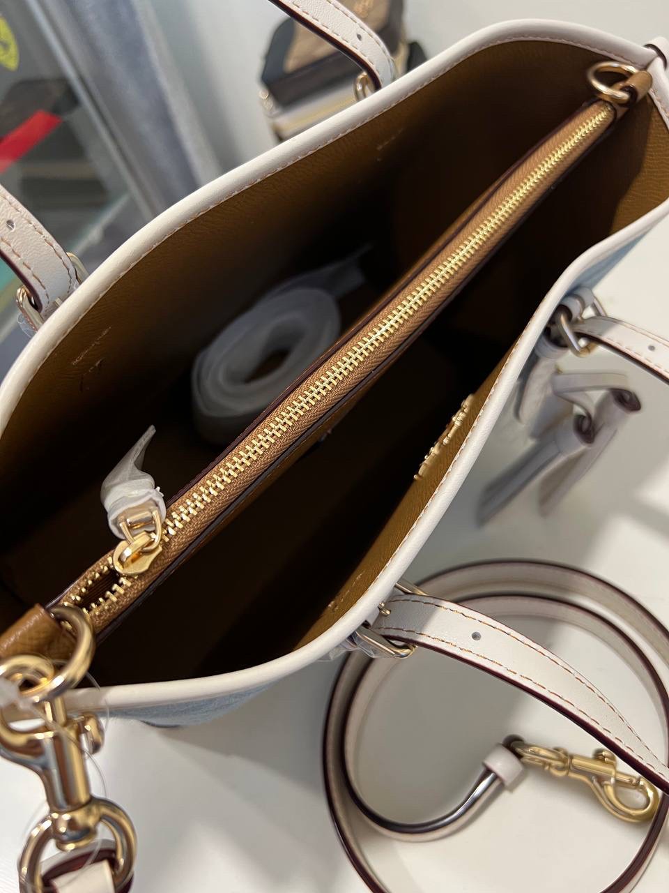 Coach Mollie Tote 25 in Signature Light Denim Exclusively USA