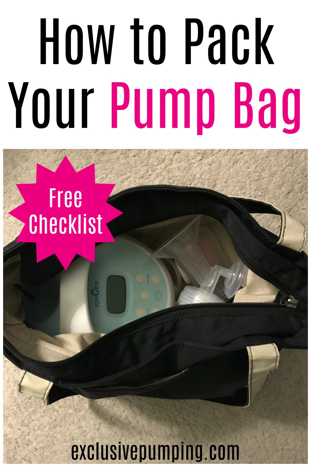 How to Pack Your Breast Pump Bag When You're Going Back to Work