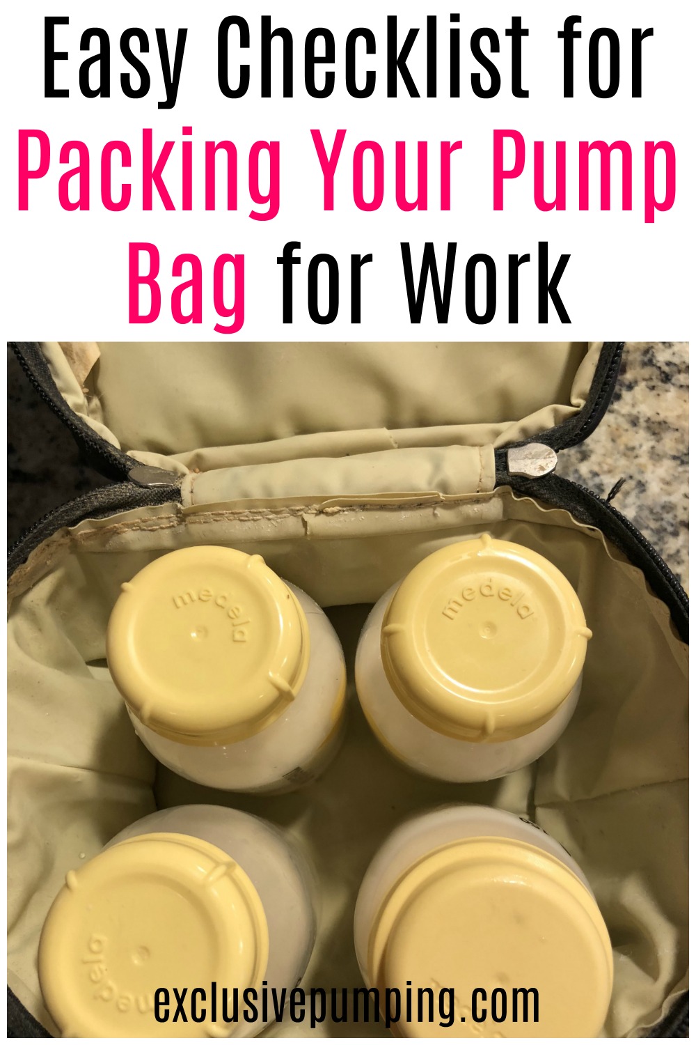 How to Pack Your Breast Pump Bag When You're Going Back to Work