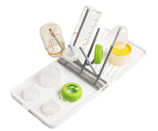 travel bottle rack for bottles and pump parts