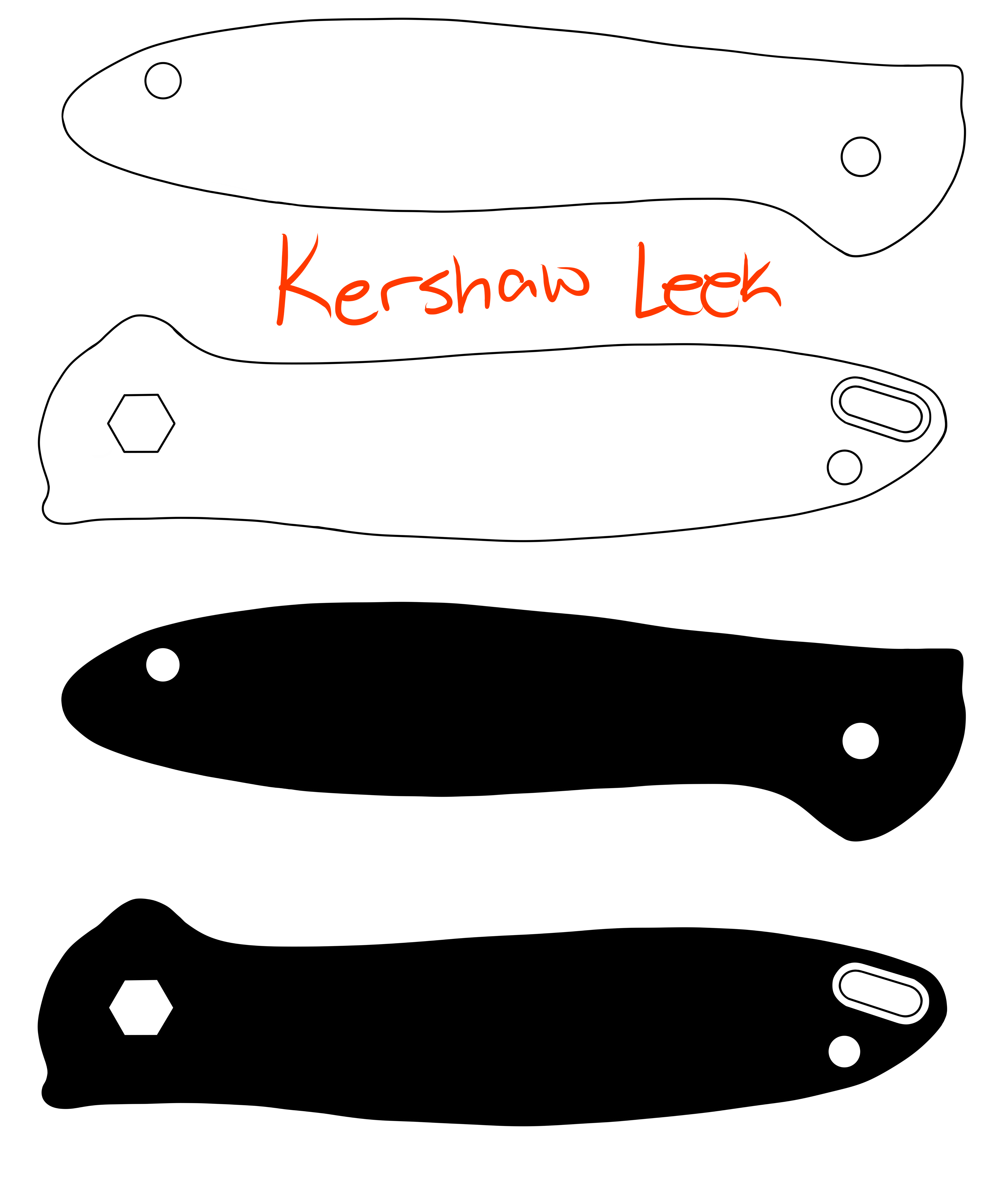 Kershaw Leek Template – ExclusiveVectors