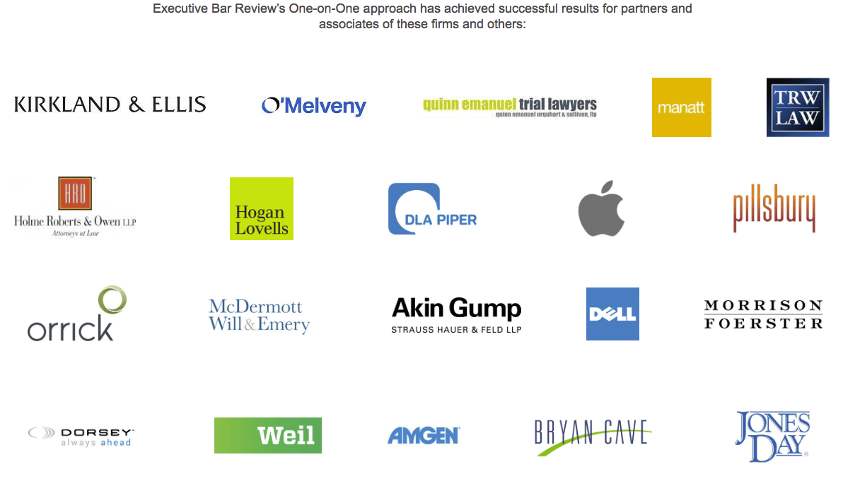 California Bar Exam Prep for Attorneys Oneonone Bar Review