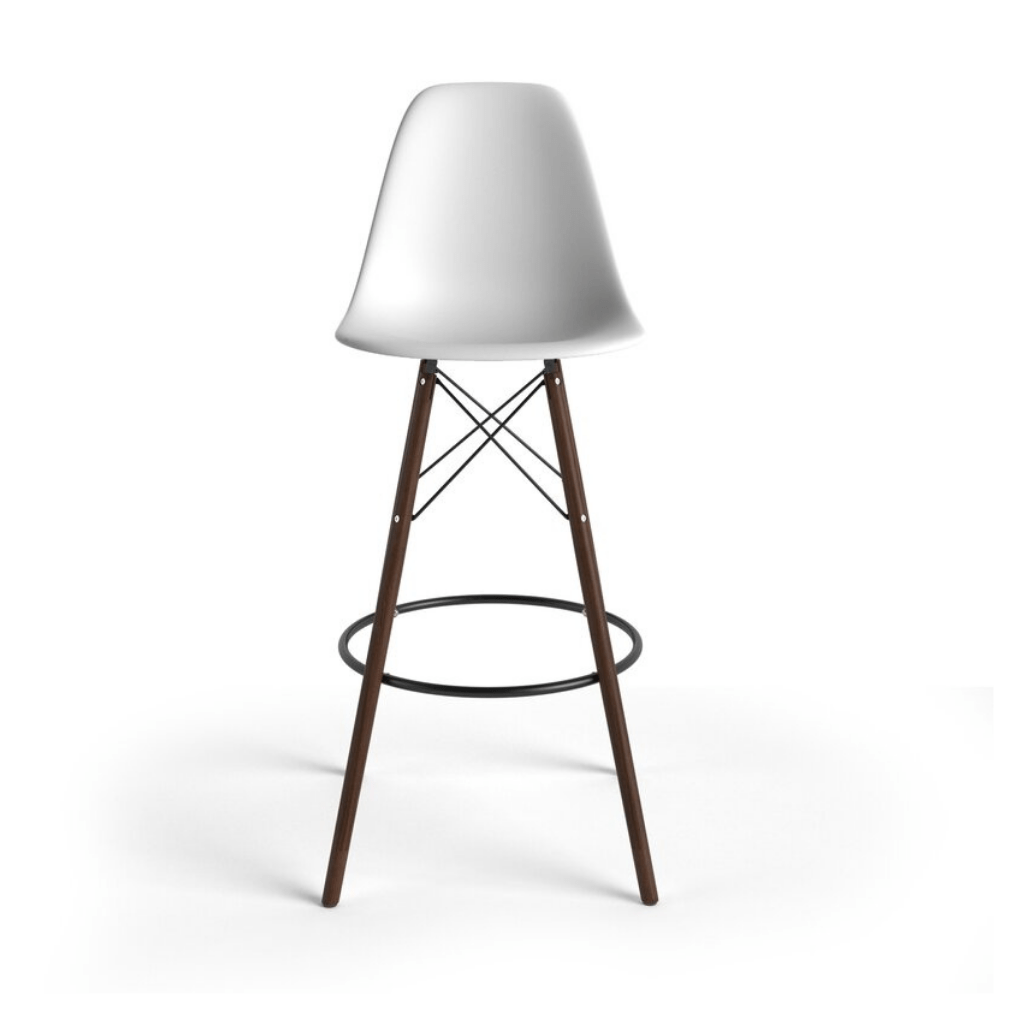 Eiffel Bar Stool white/walnut Rentals Toronto Executive Furniture Rentals