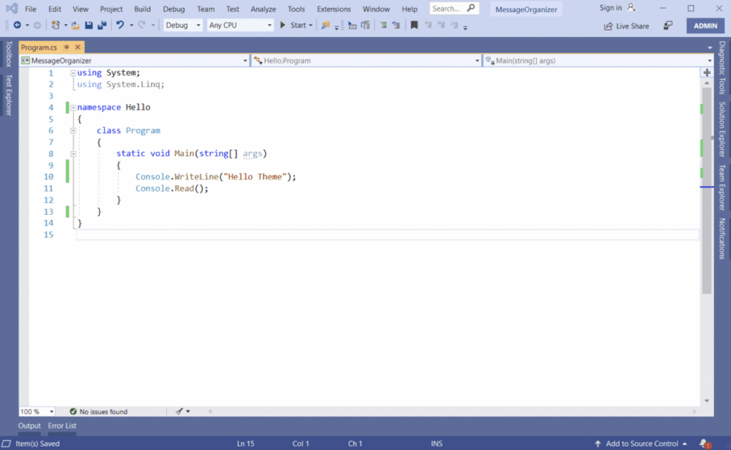 Visual Studio 2019 Theme How to change Visual Studio 2019 Themes