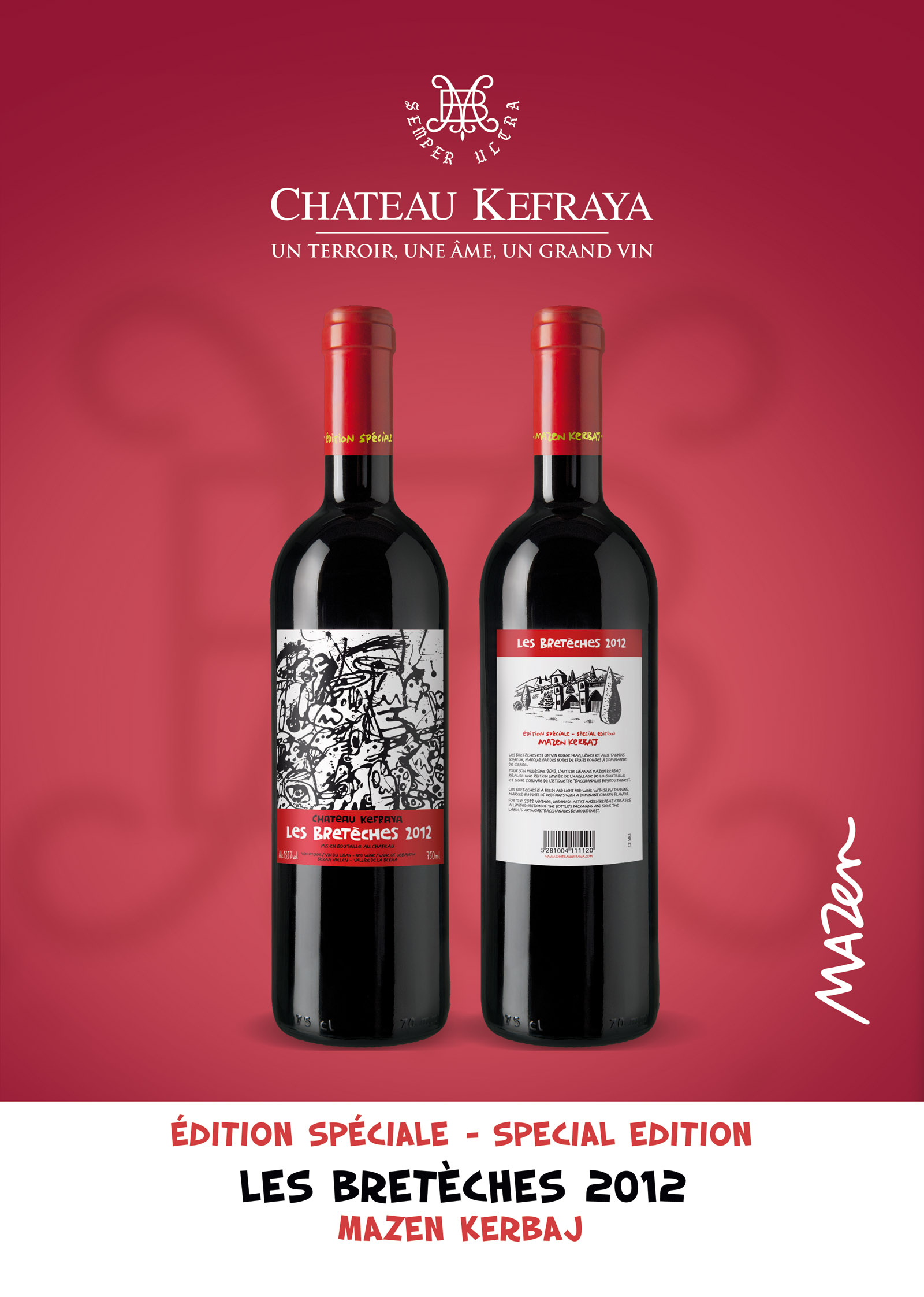 Château Kefraya launches new look “Les Bretèches’’ Vintage 2012 celebrated with special edition