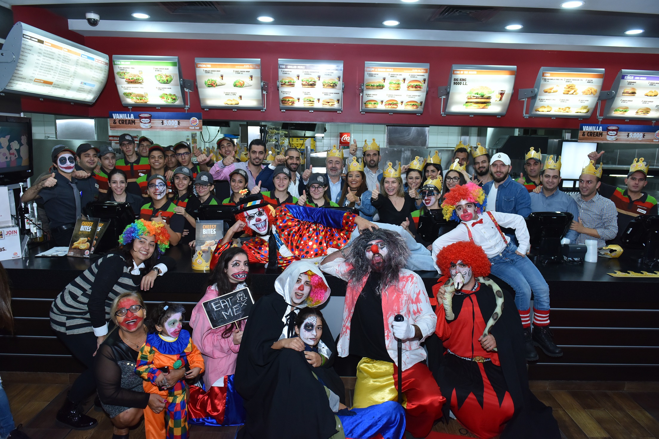 BURGER KING® LEBANON INVITES AN ARMY OF CLOWNS TO CELEBRATE HALLOWEEN
