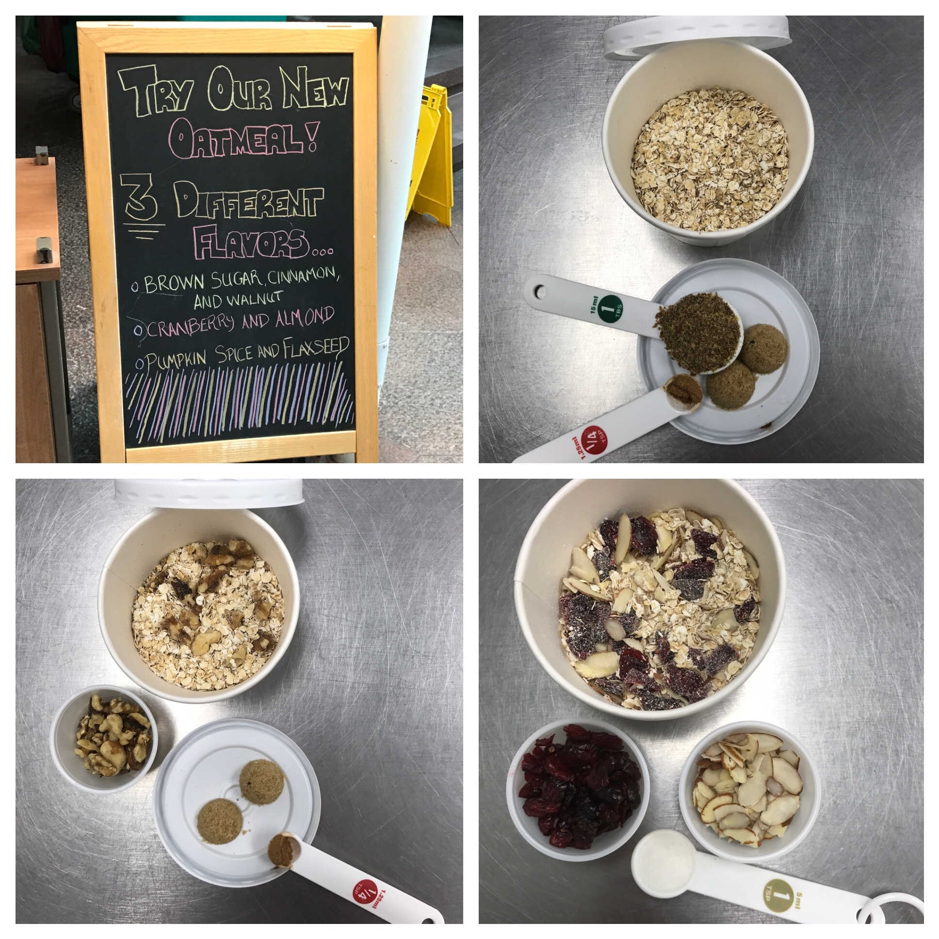 DIY Instant Oatmeal Cups Executive Dining