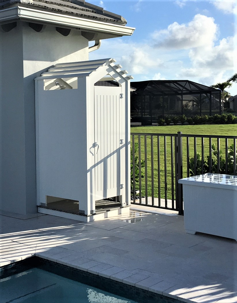 azek outdoor shower enclosure. versatex Executive Architectural Millwork