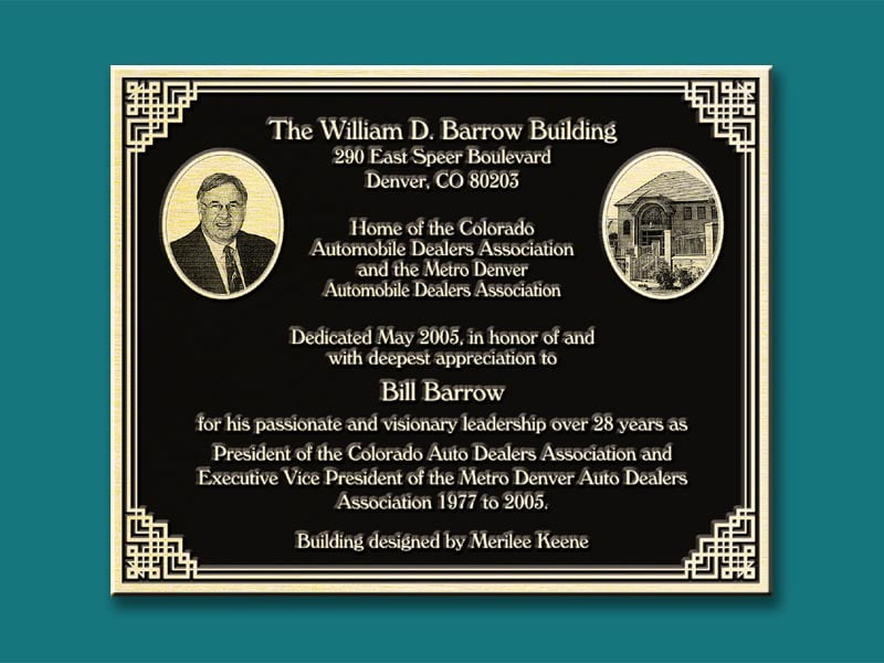 Different Zinc Plaques Executive Awards